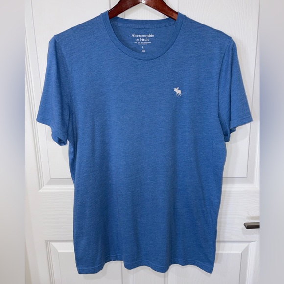 Abercrombie & Fitch Other - Abercrombie & Fitch Blue Logo Tee Shirt Mens Size L Short Sleeve Classic